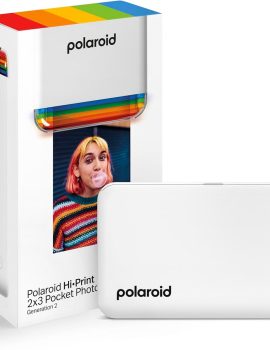 Hi-Print – 2nd Generation Bluetooth Connected 2×3 Pocket Photo Dye-Sub Printer – White Printer Only (9128)