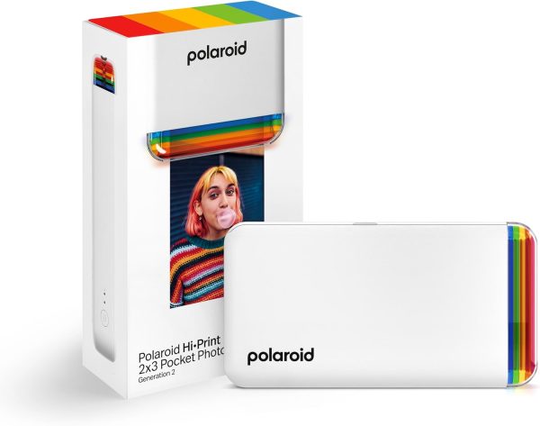 Hi-Print - 2nd Generation Bluetooth Connected 2x3 Pocket Photo Dye-Sub Printer - White Printer Only (9128)