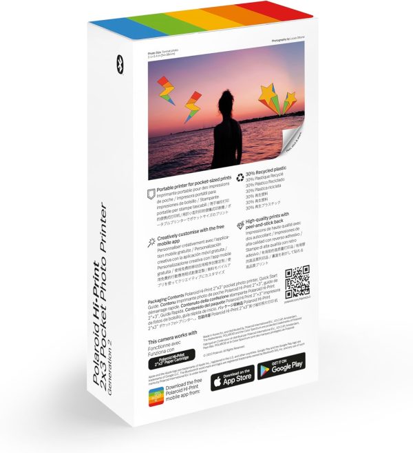 Hi-Print - 2nd Generation Bluetooth Connected 2x3 Pocket Photo Dye-Sub Printer - White Printer Only (9128) - Image 3